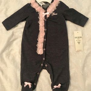 Guess Kids Footed Romper/ Onesie
